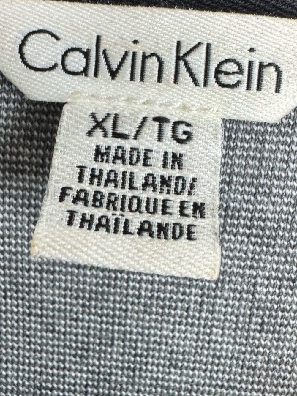 Calvin Klein Colorblock Bomber Jacket | Black Gray Zip Front | Men’s XL - Picture 5 of 5